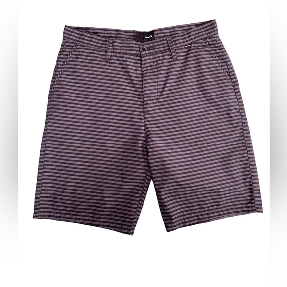 Hurley Other - Hurley gray & black stripe shorts, size 33